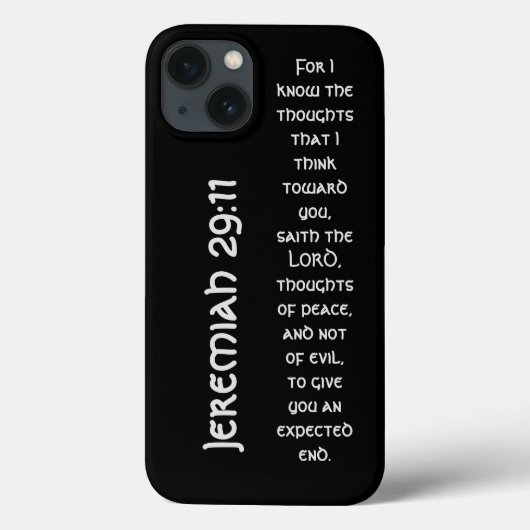 黒いモダン聖句 Case-Mate iPhoneケース (裏面)