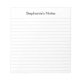 黒いモダン薄いグレーが並びパーソナライズされたた ノートパッド