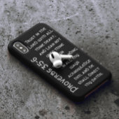 黒いモダン諺の聖句 Case-Mate iPhoneケース