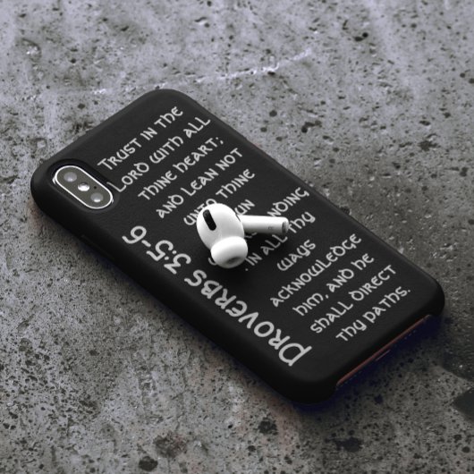 黒いモダン諺の聖句 Case-Mate iPhoneケース