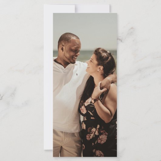 黒いモダン金ゴールドスポーティな結婚式の日付を保存 (裏面)