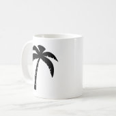 黒いヤシの木 コーヒーマグカップ (正面左)