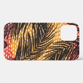 黒いヤシの葉とストローク Case-Mate iPhoneケース (裏面 (横))