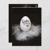 黒いユニークイースターカード ポストカード (正面/裏面)