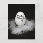 黒いユニークイースターカード ポストカード (正面)