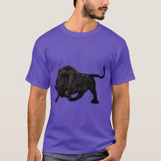黒いライオンの徘徊 Tシャツ