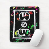 黒いライト/リーバイズG.著ネオンしぶき"出口" マウスパッド (マウス)