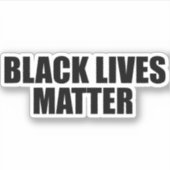 黒いライブマター シール (正面)