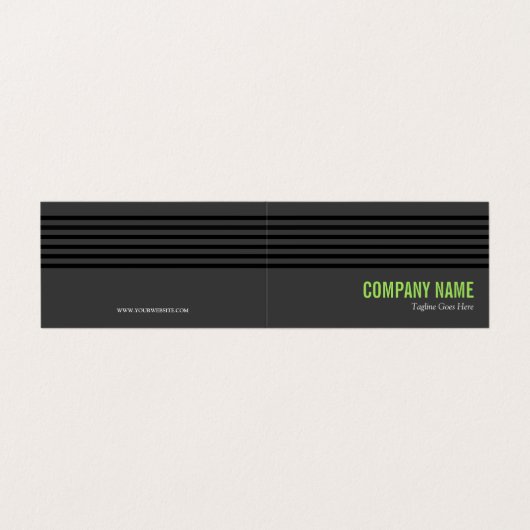 黒いライムグリーン及び灰色のこつのラベル 名刺 (外部フラット)