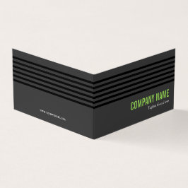 黒いライムグリーン及び灰色のこつのラベル 名刺