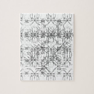 黒いラインパズル ジグソーパズル