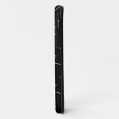 黒いラクロスパターン Case-Mate iPhoneケース (裏面/左)