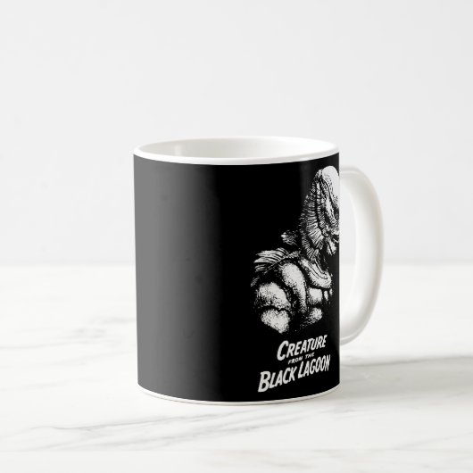 黒いラグーンのホラー映画の生き物 コーヒーマグカップ (正面右)