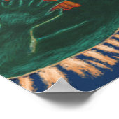 黒いラグーンの猫の生き物 ポスター (角)