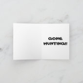 黒いラブラドル・レトリーバー犬の犬及びおとりのアヒルの~カード カード (内部)