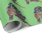 "黒いラブラドールおよびキジ" ラッピングペーパー (ロールコーナー)