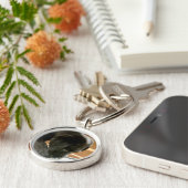 黒いラブラドールのキーホルダー キーホルダー (側面)