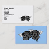 黒いラブラドールの天使(虹橋) 名刺 (正面/裏面)