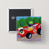 黒いラブラドールの競争 缶バッジ (正面&裏面)