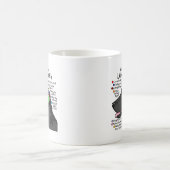 黒いラブラドールの頭脳の地図書 コーヒーマグカップ (中央)