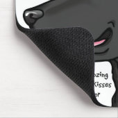 黒いラブラドールの頭脳の地図書 マウスパッド (コーナー)