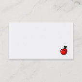 黒いラブラドール及び先生のハートの漫画 名刺 (裏面)