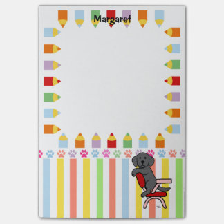 黒いラブラドール学生3 ポストイット