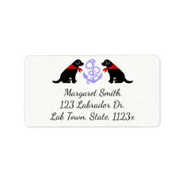 黒いラブラドール座の航海の輪郭 ラベル