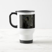 黒いラブラドール犬 トラベルマグ (左)