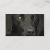 黒いラブラドール犬 名刺 (裏面)