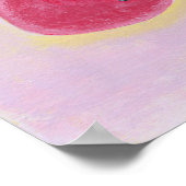 黒いラブラドール眠れるアートワーク ポスター (角)