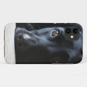 黒いラブラドール Case-Mate iPhoneケース (裏面(横))
