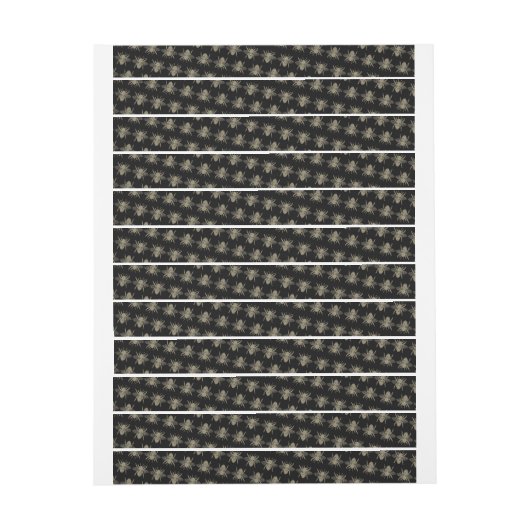 黒いラベル付きミツバチの改ざん防止シール ラップアラウンドラベル (シート)