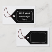 黒いラベル 名刺 (正面/裏面)