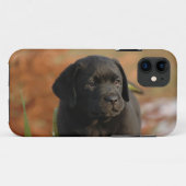 黒いラボの子犬 Case-Mate iPhoneケース (裏面(横))