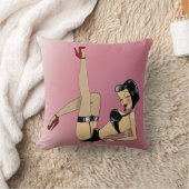 黒いランジェリーのかわいらしいPin! クッション (ブランケット)