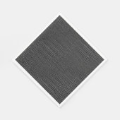 黒いリアルなアリゲータースキンの外観 スタンダードランチョンナプキン (角)