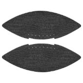 黒いリアルなワニの皮の外観 アメリカンフットボール (パネル)