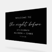 黒いリハーサルの夕食の前の夜 アクリルサイン (傾斜)