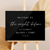 黒いリハーサルの夕食の前の夜 アクリルサイン