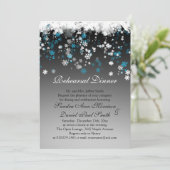 黒いリハーサルの夕食の白く、青の雪片 招待状 (スタンド正面)