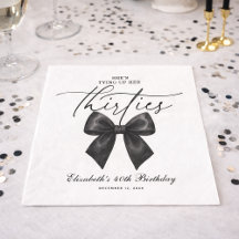 黒いリボンで縛る三十路 40歳の誕生日