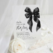 黒いリボンで縛る 30代の終わり 40歳の誕生日 招待状