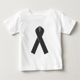 黒いリボンのプロダクトおよび服装 ベビーTシャツ