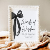 黒いリボンの卒業パーティーアドバイスと賢明な言葉 ポスター