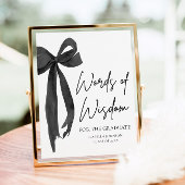 黒いリボンの卒業パーティーアドバイスと賢明な言葉 ポスター