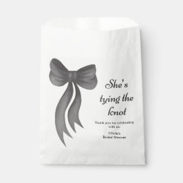 黒いリボンの彼女が結婚する ブライダルシャワー フェイバーバッグ