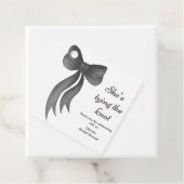 黒いリボンの結婚前お披露目パーティー フェイバータグ (インサイチュ)