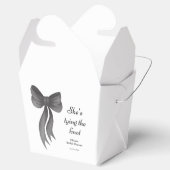 黒いリボンの結婚前お披露目パーティー フェイバーボックス (オープン)