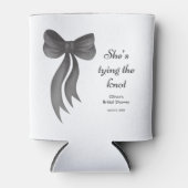 黒いリボンの結婚前お祝いパーティー 缶クーラー (正面)